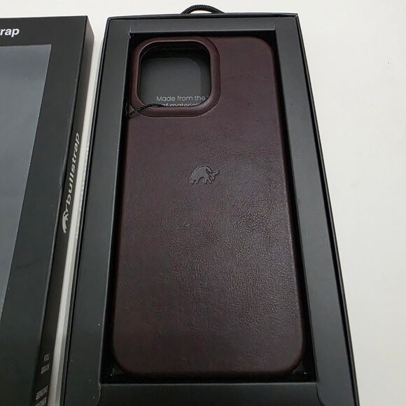 New Bullstrap Leather Case w/MagSafe - iPhone 14 Pro  Max  + Wallet - Picture 2 of 9